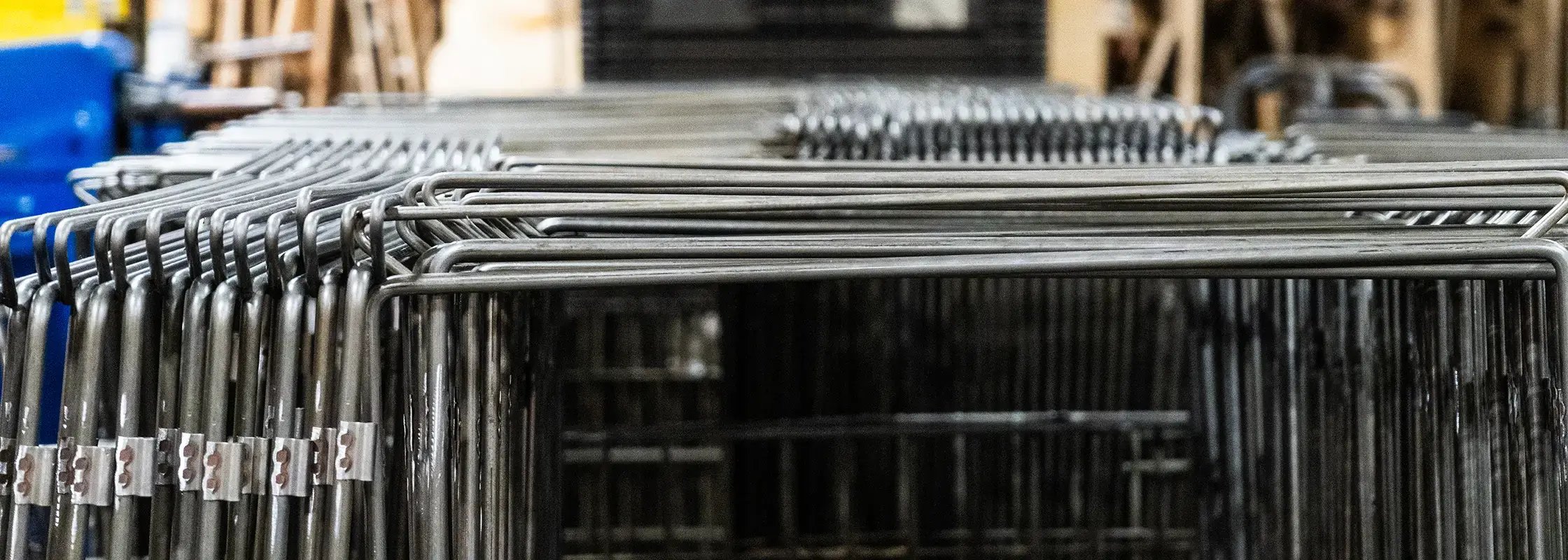 round metal frames used in custom product displays