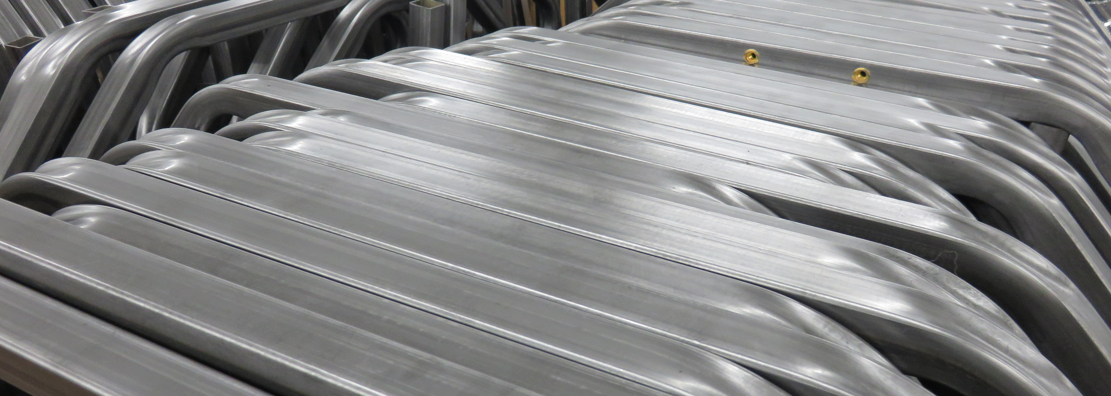 Image of steel structures used in a retail display