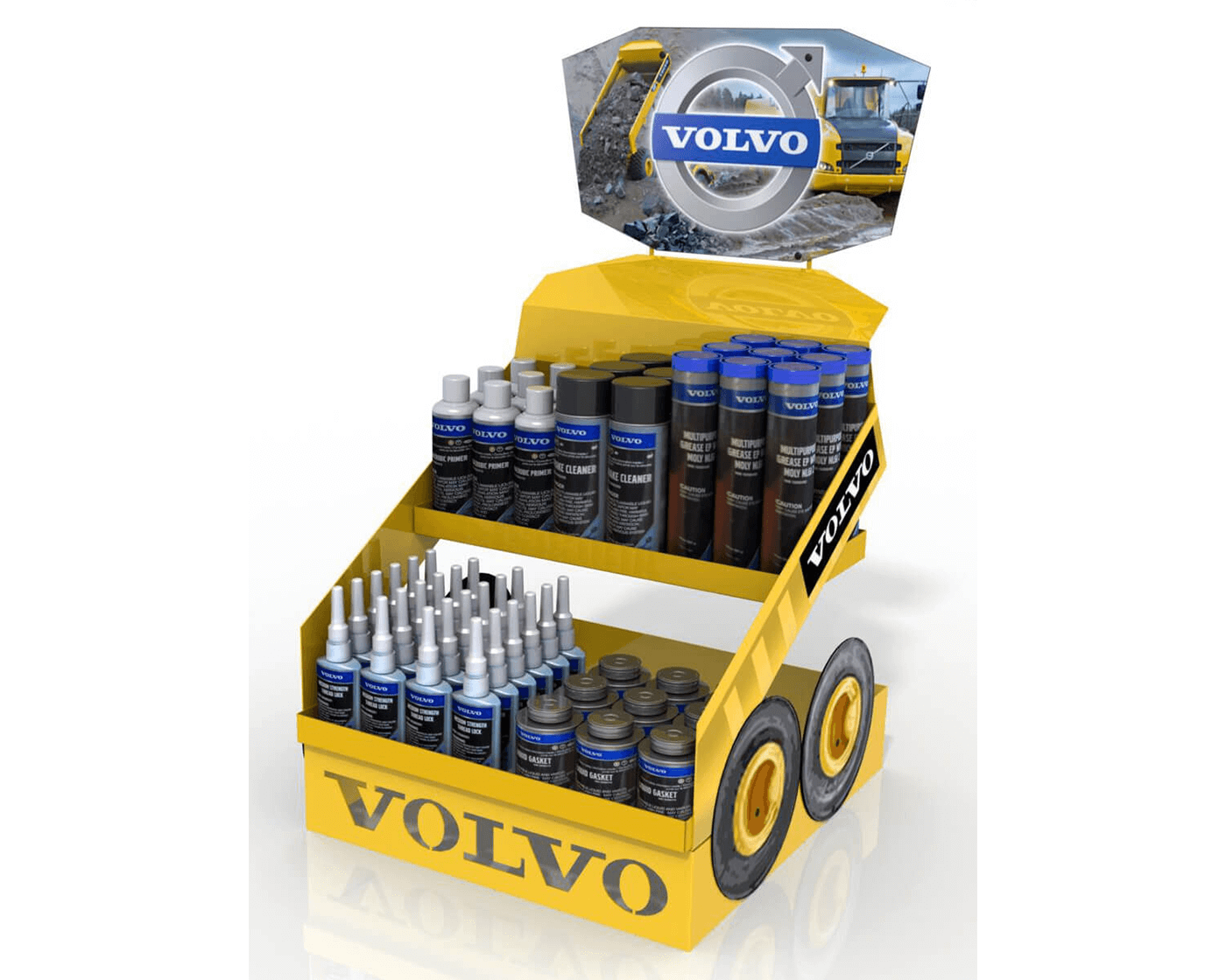 Volvo auto parts display